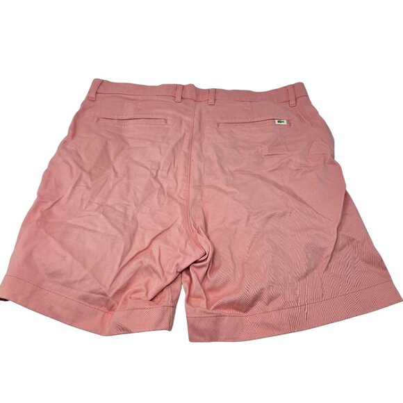 Lacoste Mens Regular Fit Pink Cotton‎ Blend Shorts Size 34 - Picture 3 of 6